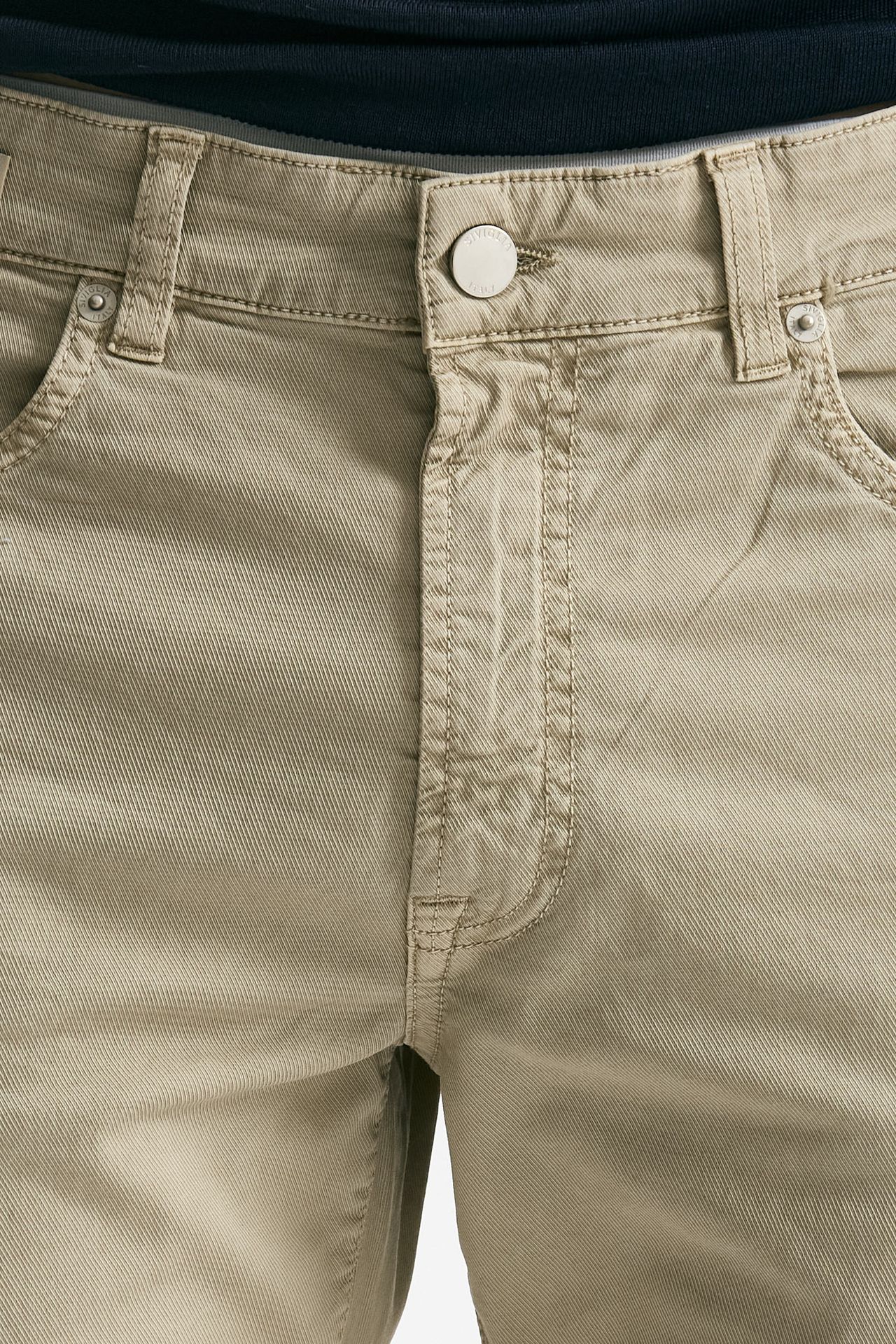 Jeans in cotone stretch beige uomo Siviglia - 5