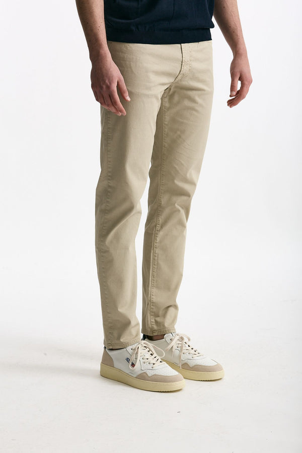 Jeans in cotone stretch beige uomo Siviglia
