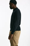 Polo BRADWELL in cotone sea island nero uomo John smedley - 3
