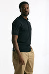 Polo ADRIAN in cotone sea island nero uomo John smedley - 1