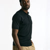 Polo ADRIAN in cotone sea island nero uomo John smedley - 6