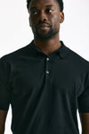 Polo ADRIAN in cotone sea island nero uomo John smedley - 5