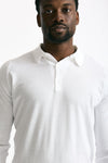 Polo BRADWELL in cotone sea island bianco uomo John smedley - 5