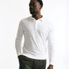 Polo BRADWELL in cotone sea island bianco uomo John smedley - 6