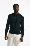 Polo BRADWELL in cotone sea island blu uomo John smedley - 2