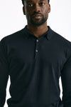 Polo BRADWELL in cotone sea island blu uomo John smedley - 4