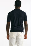 Polo ADRIAN in cotone sea island blu uomo John smedley - 4