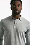 Polo BRADWELL in cotone sea island grigio uomo John smedley - 5