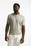 Polo ADRIAN in cotone sea island beige uomo John smedley - 2