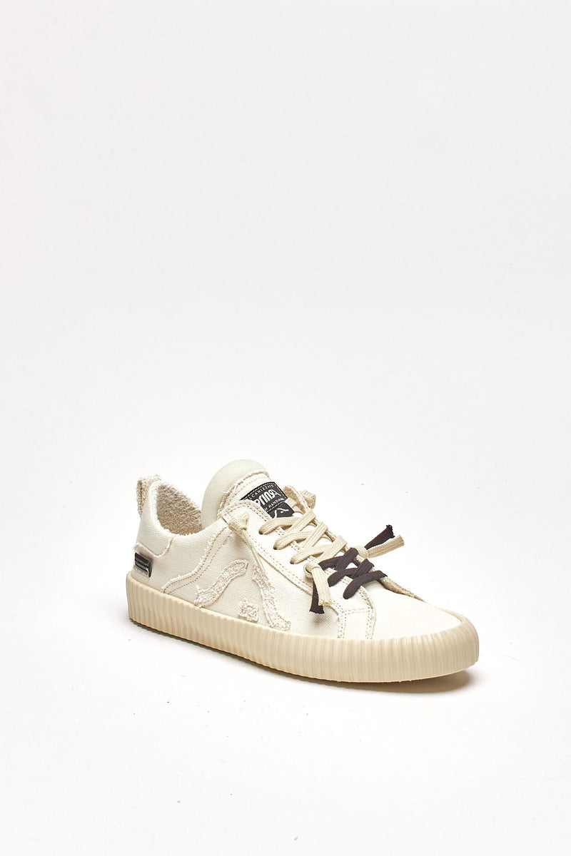 Sneakers SPRINGA WAVY in tela panna uomo Springa - 2