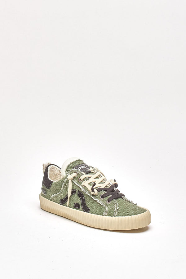 Sneakers SPRINGA WAVY in tela verde uomo Springa