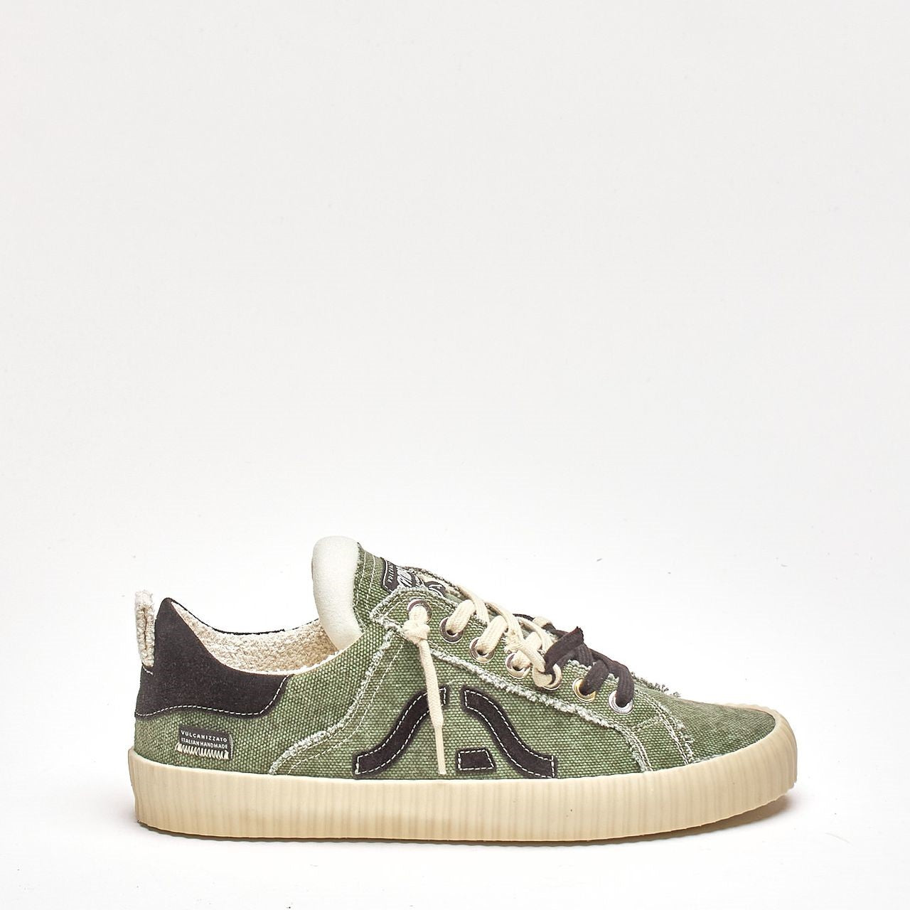 Sneakers SPRINGA WAVY in tela verde uomo Springa - 8