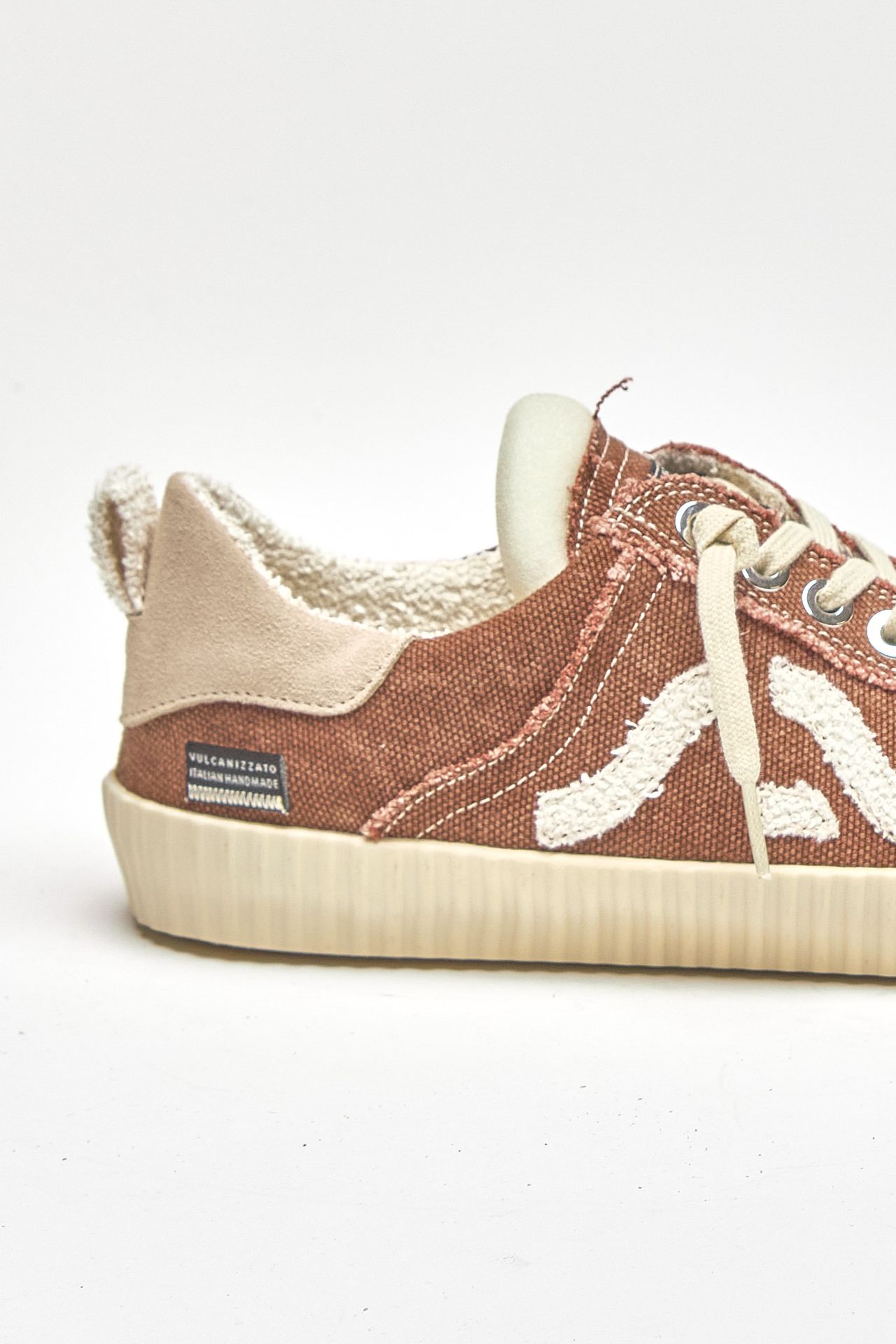 Sneakers SPRINGA WAVY in tela marrone uomo Springa - 6