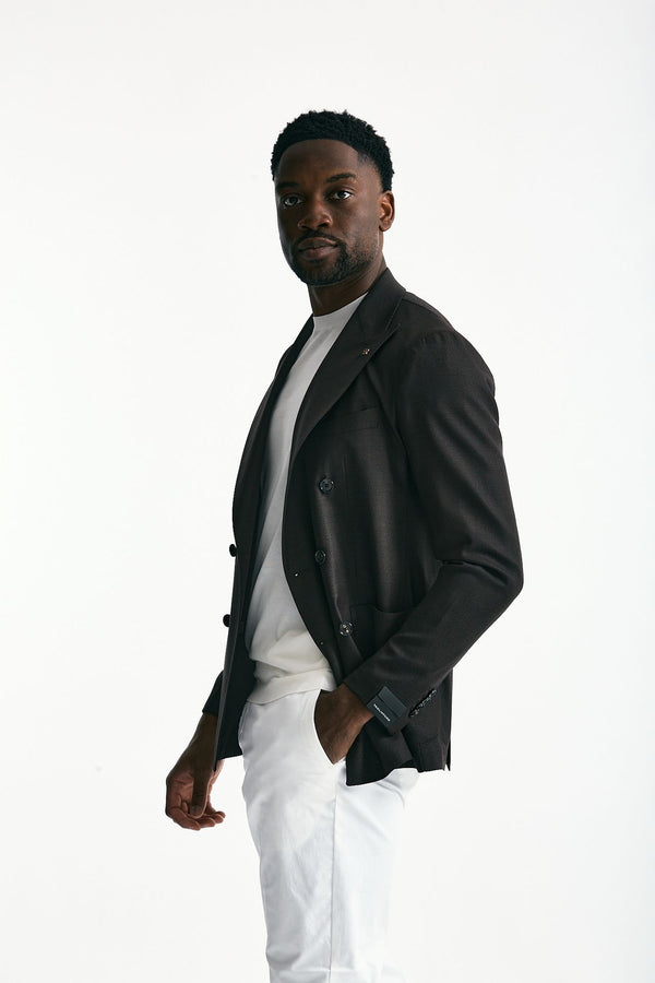 Giacca doppiopetto MONTECARLO marrone uomo Tagliatore