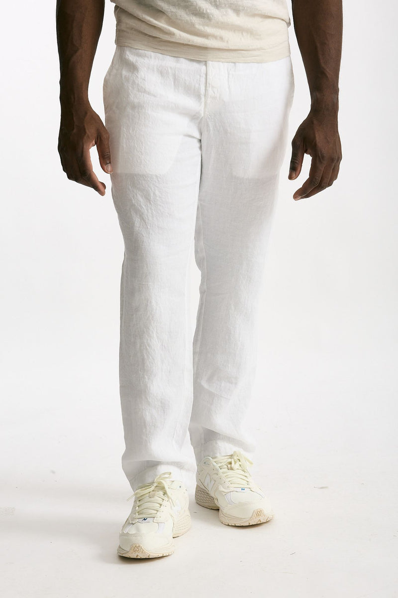 Pantalone in lino bianco uomo Transit uomo - 2