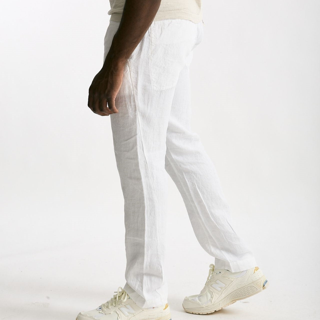 Pantalone in lino bianco uomo Transit uomo - 8