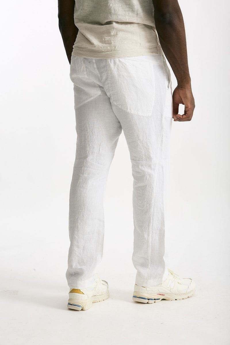 Pantalone in lino bianco uomo Transit uomo - 4