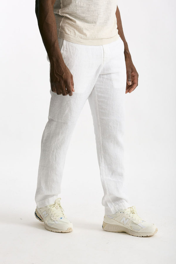 Pantalone in lino bianco uomo Transit uomo