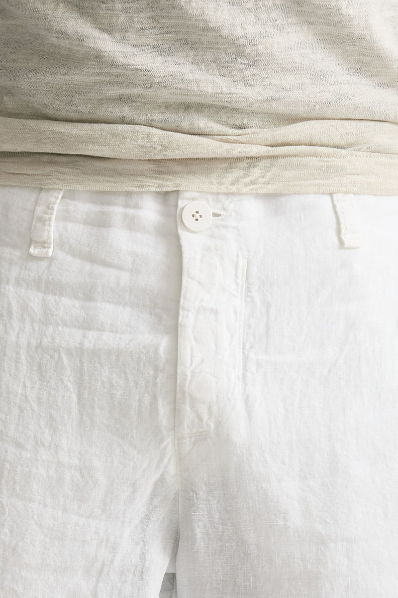 Pantalone in lino bianco uomo Transit uomo - 5