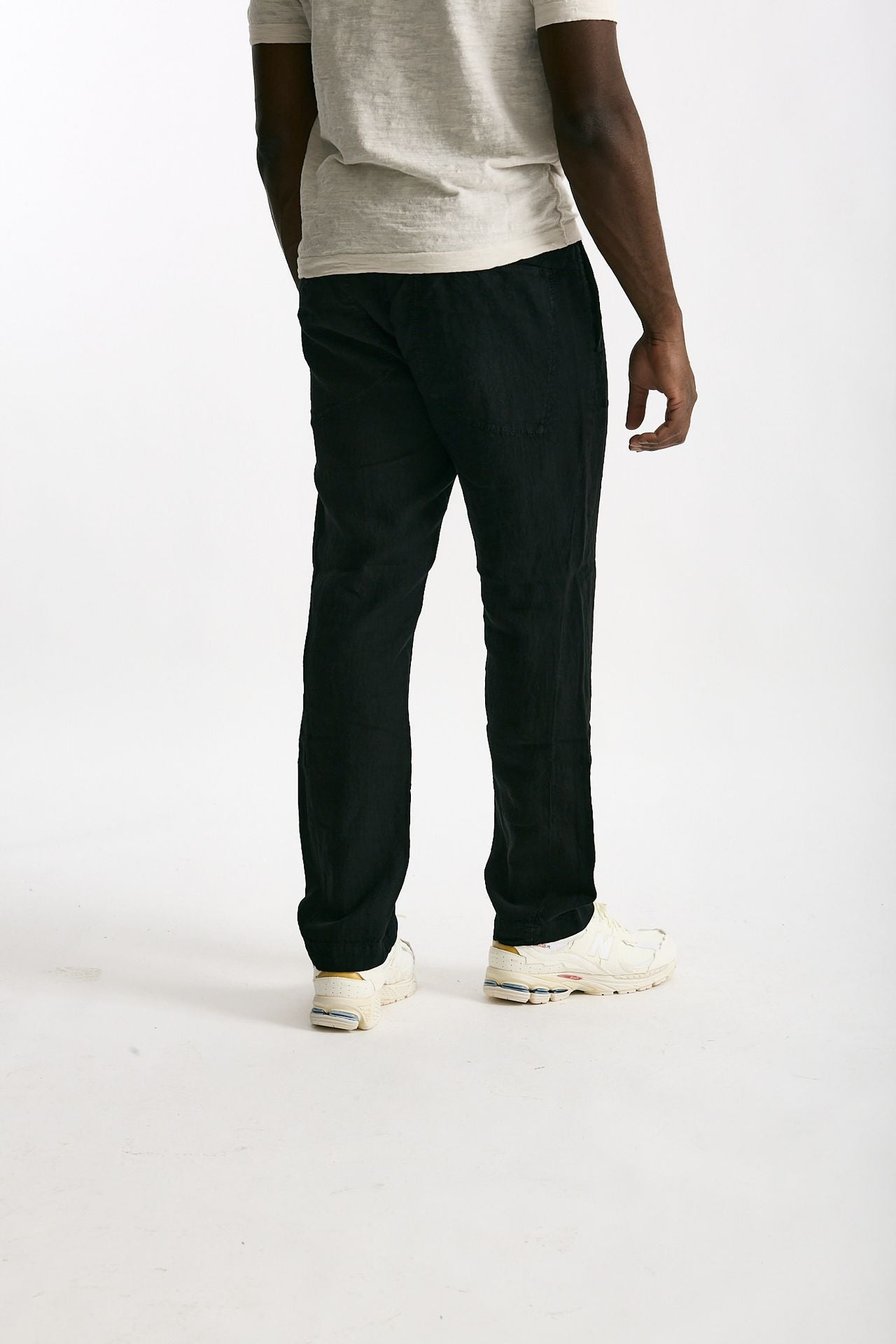 Pantalone in lino nero uomo Transit uomo - 3