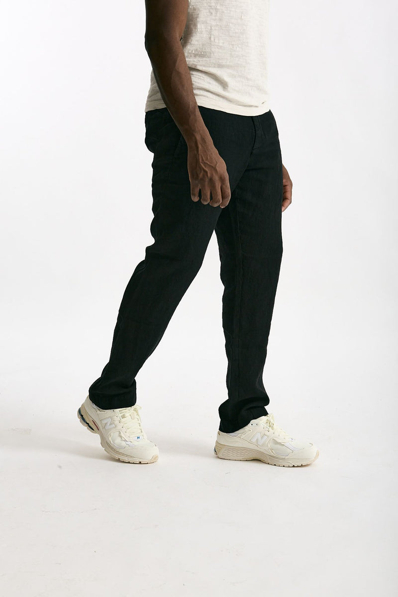 Pantalone in lino nero uomo Transit uomo - 4