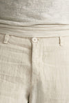 Pantalone in lino beige uomo Transit uomo - 5