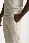 Pantalone in lino beige uomo Transit uomo - 6