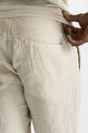 Pantalone in lino beige uomo Transit uomo - 7