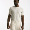 T shirt in cotone e lino beige uomo Transit uomo - 7
