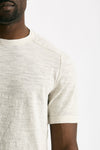 T shirt in cotone e lino beige uomo Transit uomo - 6