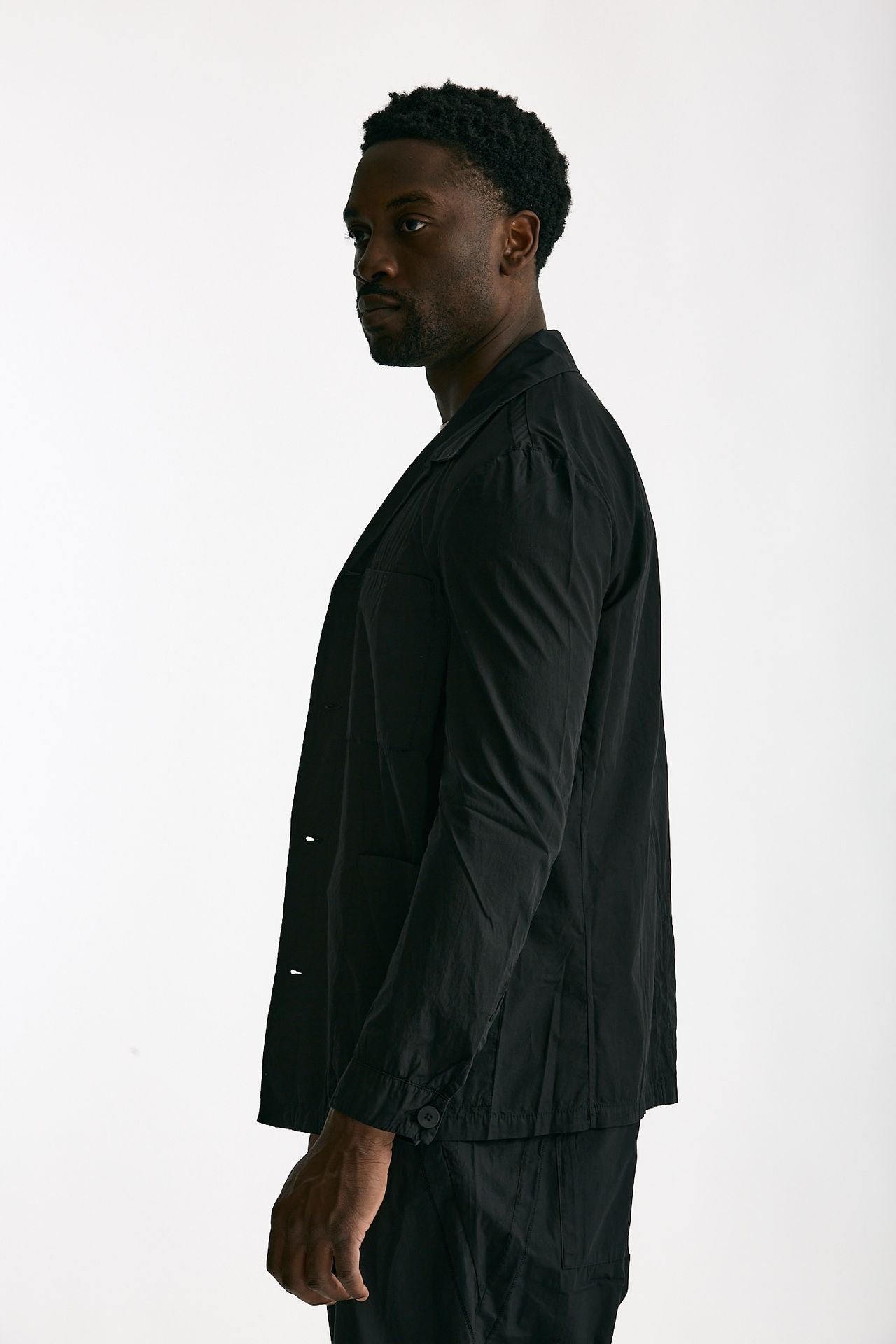 Giacca in cotone nero uomo Transit uomo - 3