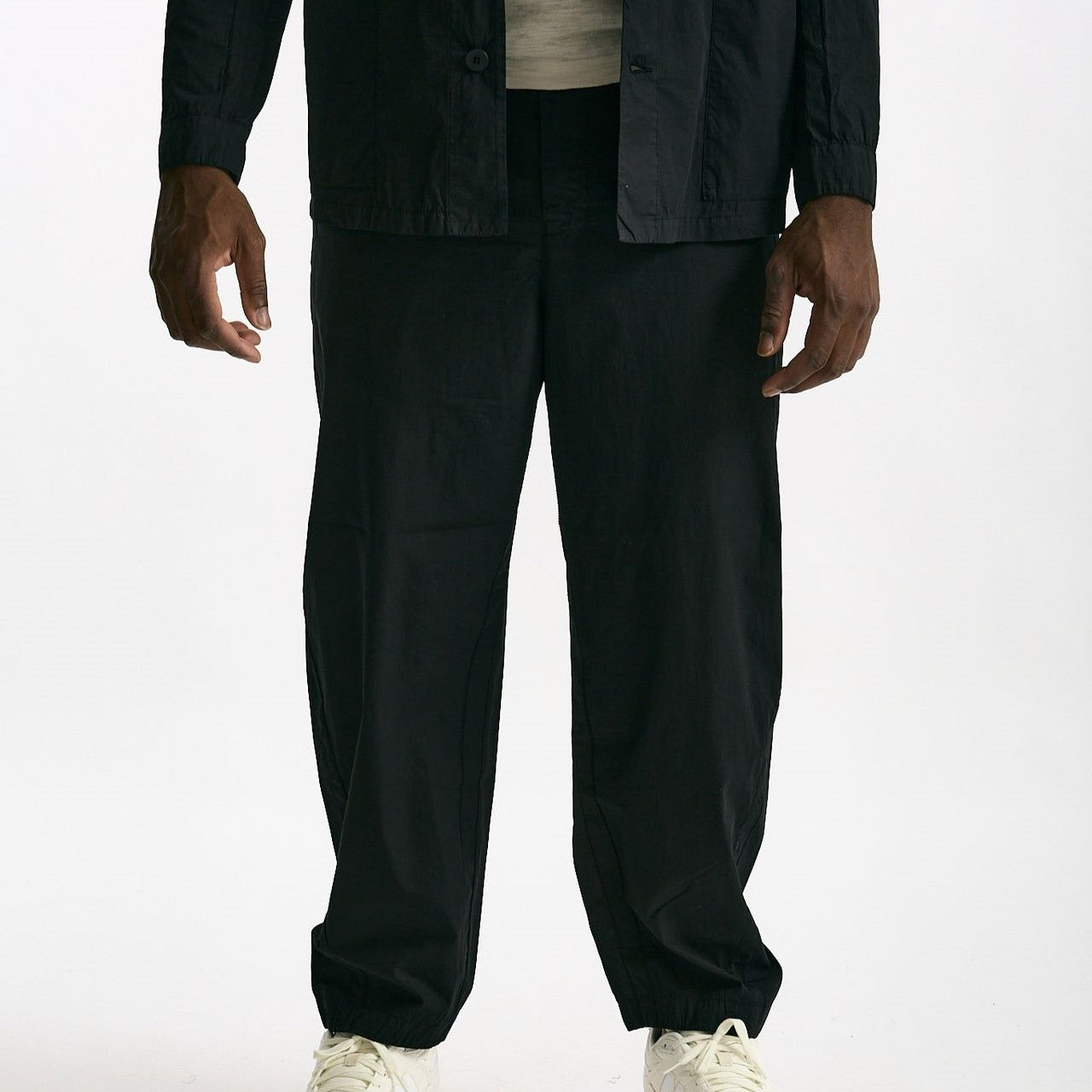 Pantalone in cotone nero uomo Transit uomo - 6