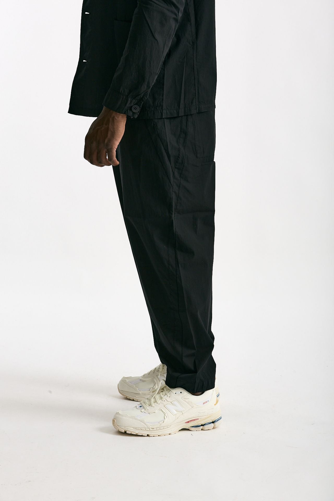 Pantalone in cotone nero uomo Transit uomo - 3