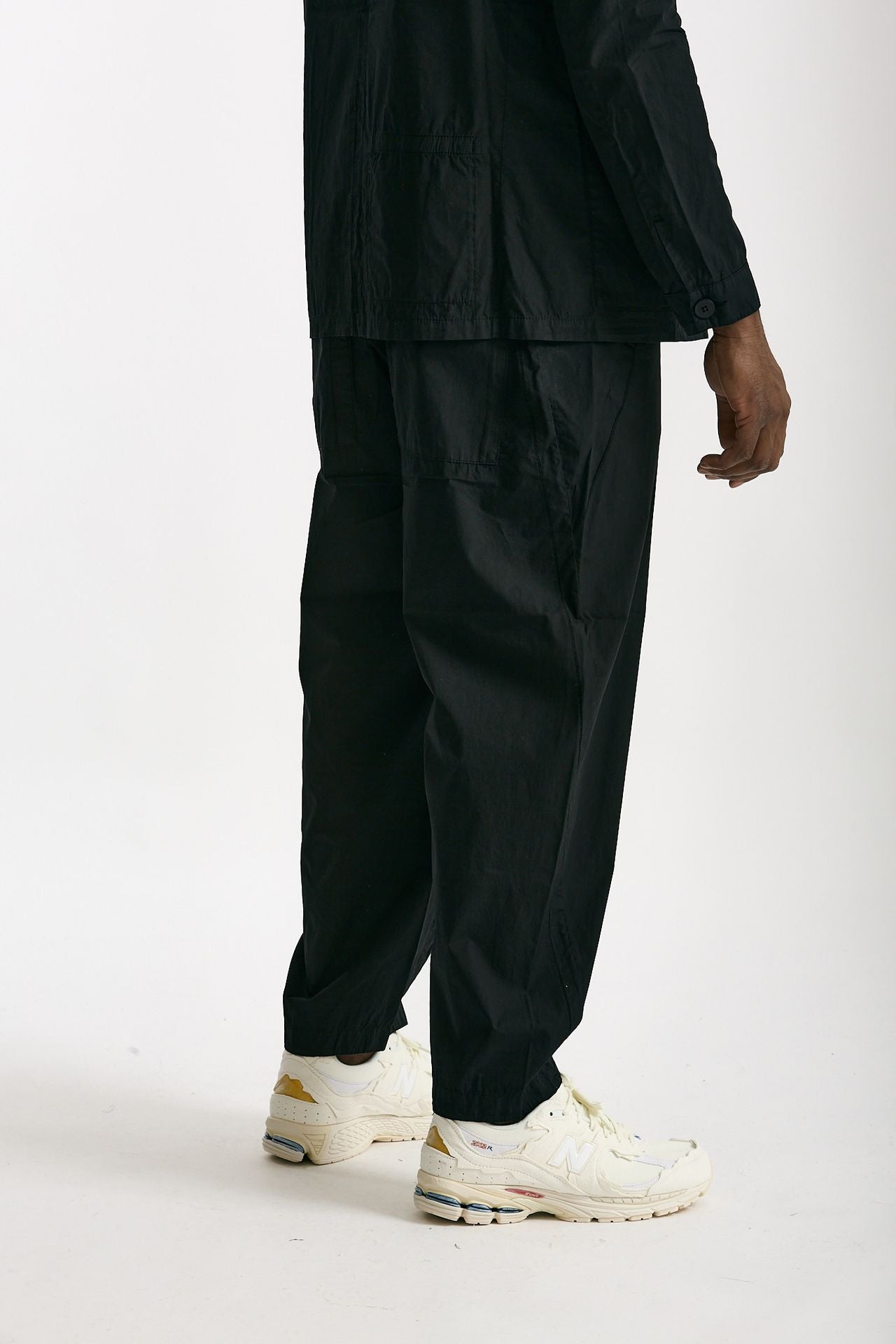 Pantalone in cotone nero uomo Transit uomo - 4