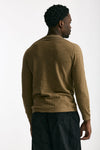 T shirt in cotone e lino cammello uomo Transit uomo - 4