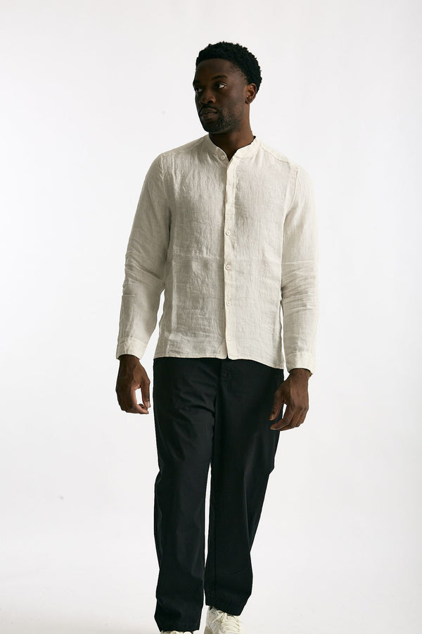 Camicia in lino beige uomo Transit uomo