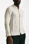 Camicia in lino beige uomo Transit uomo - 4