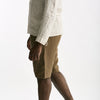 Bermuda in lino cammello uomo Transit uomo - 8
