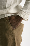 Bermuda in lino cammello uomo Transit uomo - 7