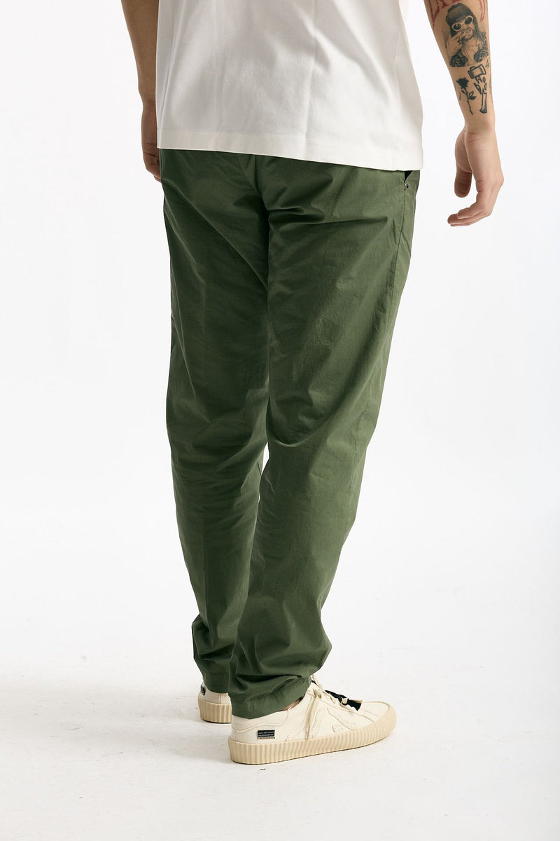 Pantalone in cotone stretch verde uomo White sand - 3
