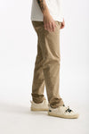 Pantalone in cotone stretch cammello uomo White sand - 3