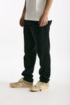 Pantalone in lyocell lino e cotone nero uomo White sand - 4