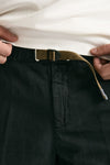 Pantalone in lyocell lino e cotone nero uomo White sand - 6