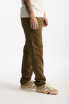 Pantalone in lyocell lino e cotone cammello uomo White sand - 1
