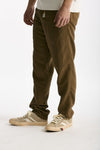 Pantalone in lyocell lino e cotone cammello uomo White sand - 4