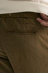 Pantalone in lyocell lino e cotone cammello uomo White sand - 7
