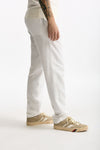 Pantalone in lyocell lino e cotone bianco uomo White sand - 2