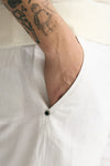 Pantalone in lyocell lino e cotone bianco uomo White sand - 5
