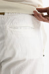 Pantalone in lyocell lino e cotone bianco uomo White sand - 7