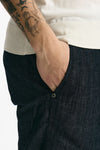 Pantalone in cotone fermo chambray blu uomo White sand - 5